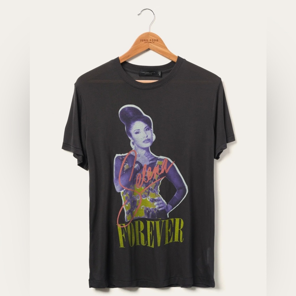 NWOT Junk Food Selena Forever Vintage Tissue Tee Size XS